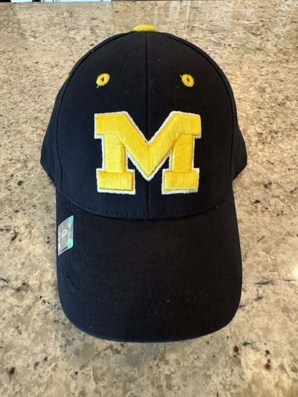 Captivating Headgear Michigan Wolverines Black and Yellow Adjustable Hat Cap New